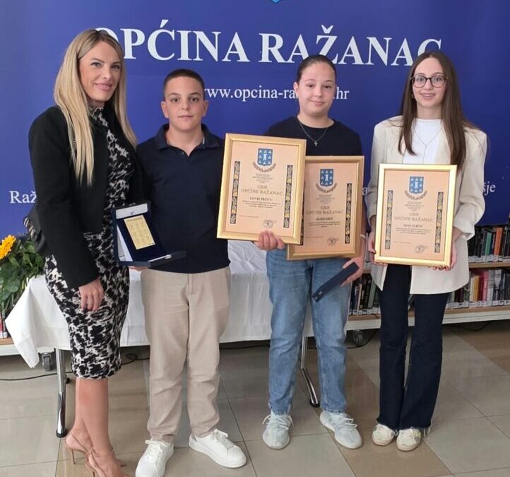 Naši učenici dobitnici Grba Općine Ražanac